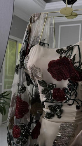 فستان سهره فخم مورد