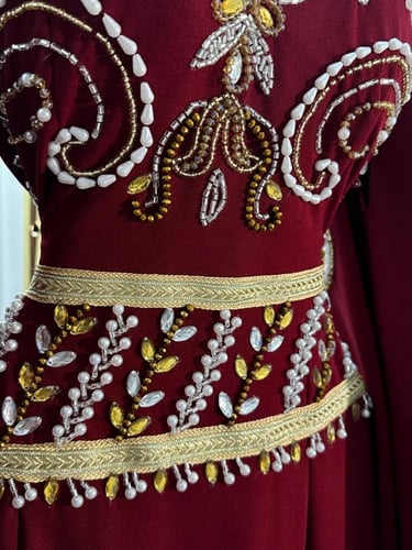 فستان سهره فخم احمر