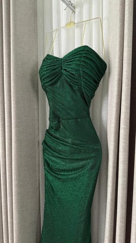 فستان سهره اخضر راقي