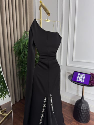 فستان سهره اسود فخم