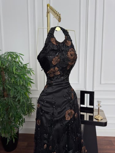 فستان سهره اسود فخم