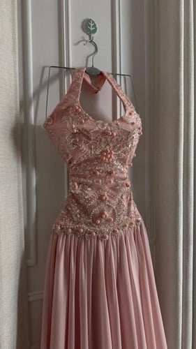 فستان سهره وردي راقي