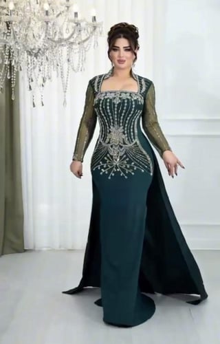 فستان سهره بني فخم