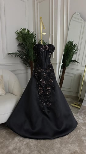 فستان سهره اسود فخم