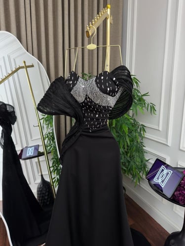 فستان سهره اسود فخم