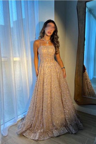 فستان سهره فخم ذهبي