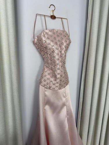 فستان سهره وردي