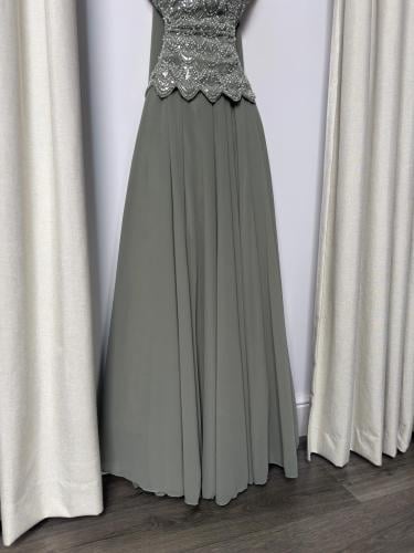 فستان سهره عنابي فخم