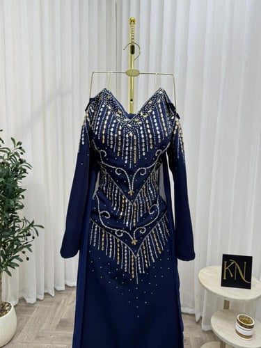 فستان سهره كحلي فخم