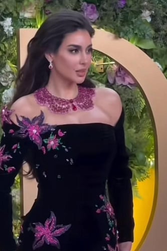 فستان سهره مخمل اسود ياسمين