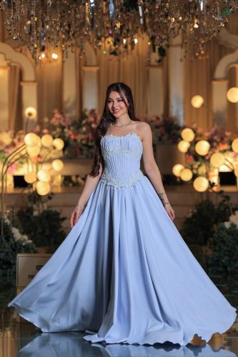 فستان سهره سماوي فخم