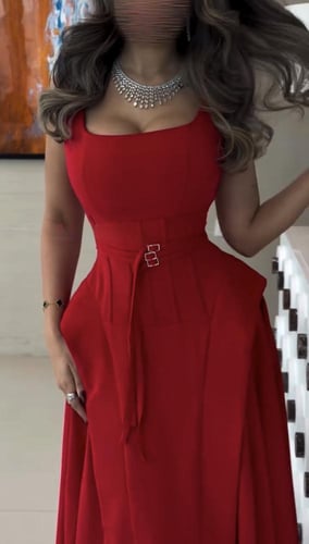 فستان سهره احمر راقي