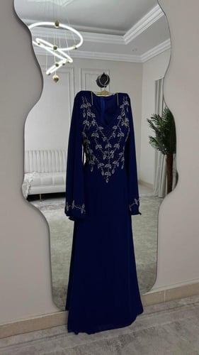 فستان سهره راقي ازرق