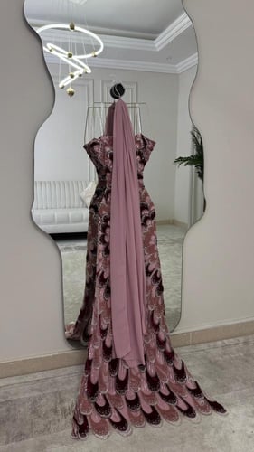 فستان سهره فخم خرز