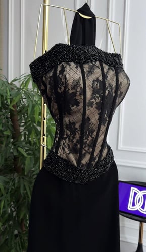 فستان سهره اسود راقي