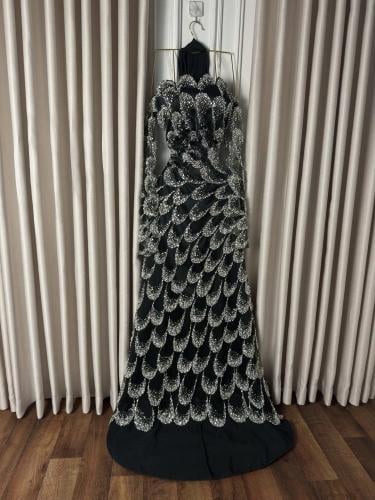 فستان سهره فخم اسود