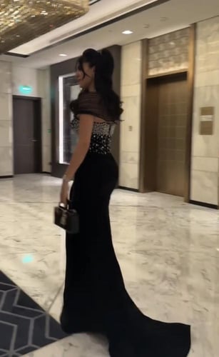 فستان سهره اسود فخم