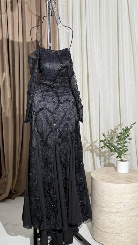 فستان سهره فخم اسود