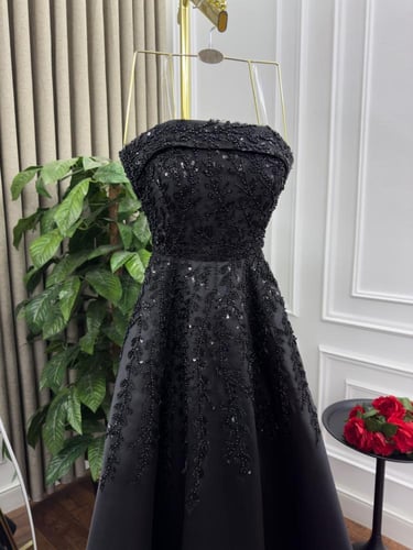 فستان سهره اسود فخم