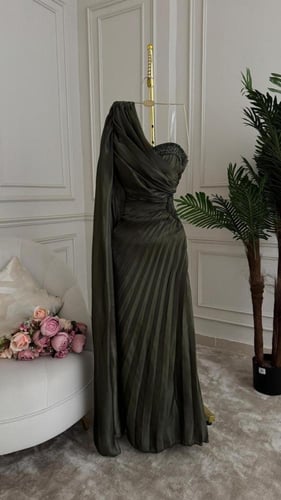 فستان سهره زيتي