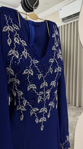 فستان سهره راقي ازرق