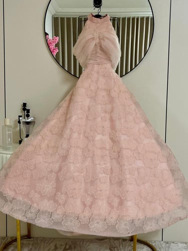 فستان سهره وردي