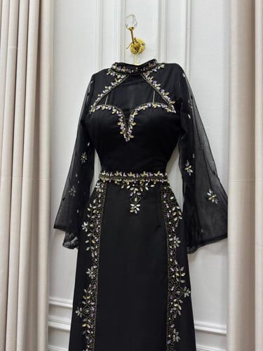 فستان سهره اسود فخم