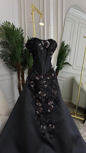 فستان سهره اسود فخم