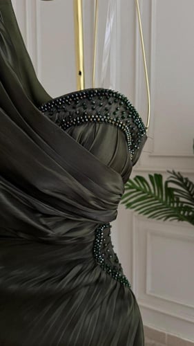 فستان سهره زيتي