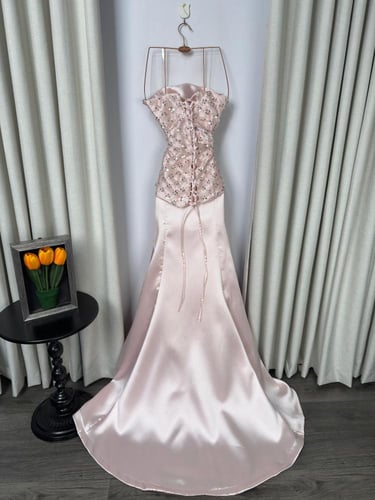 فستان سهره وردي