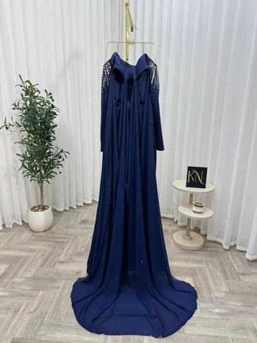 فستان سهره كحلي فخم