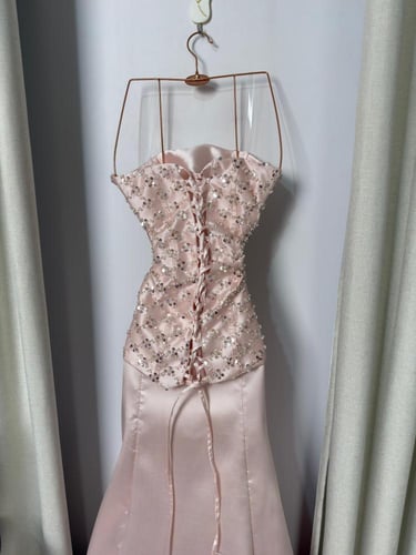 فستان سهره وردي