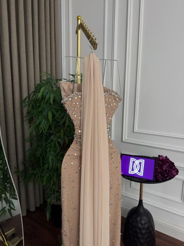 فستان سهره بيج فخم