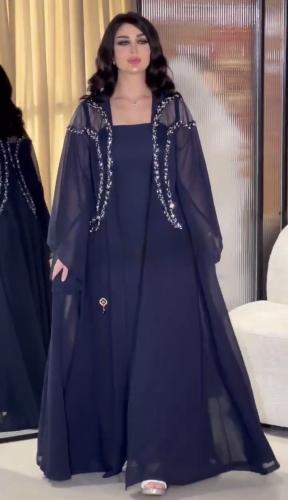 فستان سهره كحلي راقي