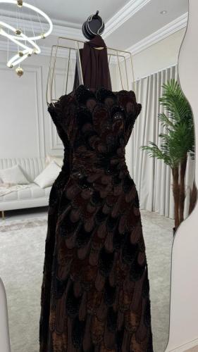 فستان سهره مخمل فخم