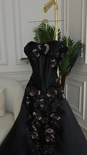 فستان سهره اسود فخم