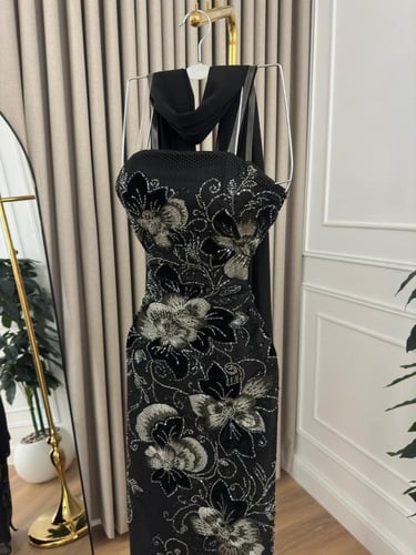 فستان سهره فخم اسود