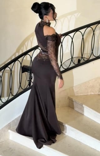 فستان سهره بني راقي