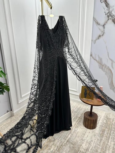 فستان سهره اسود & وكحلي