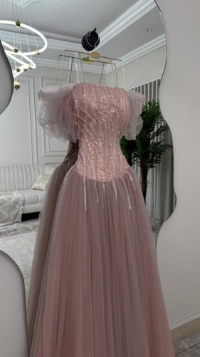 فستان سهره وردي راقي