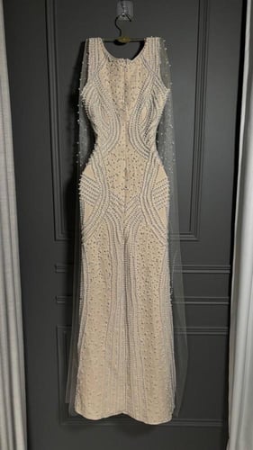 فستان سهره سكري فخم