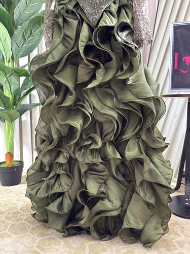 فستان سهره زيتي