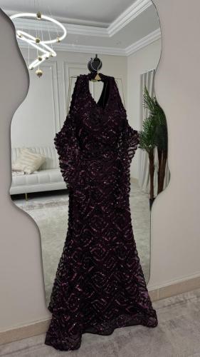 فستان سهره فخم بنفسجي