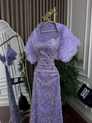 فستان سهره فخم موف