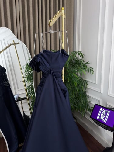 فستان سهره كحلي فخم