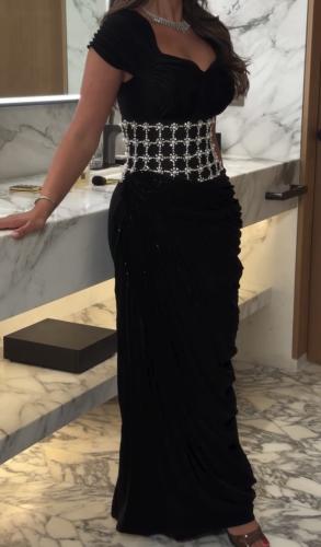 فستان سهره فخم اسود