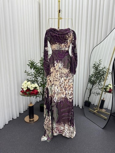 فستان سهره فخم مموه