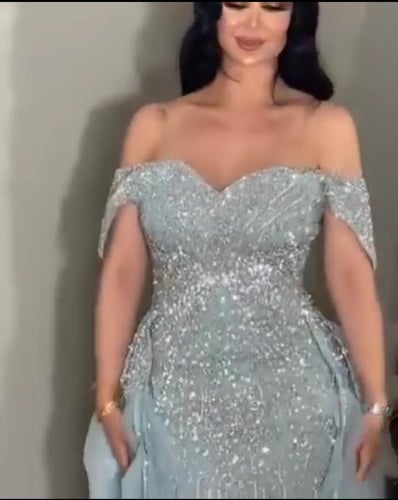 فستان سهره فخم سماوي