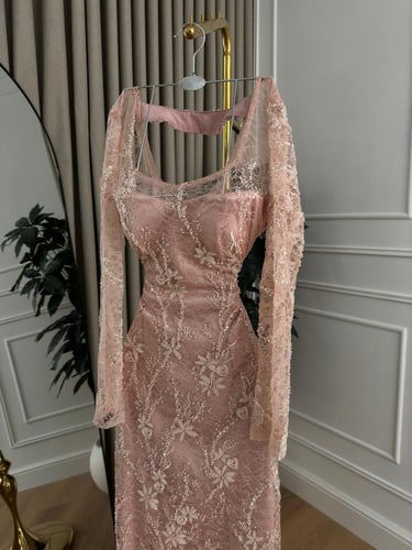 فستان سهره وردي