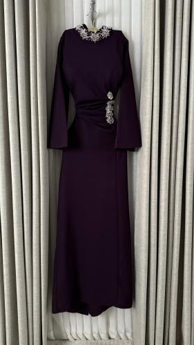 فستان سهره ليلكي ناعم